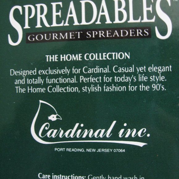 Cardinal Spreadable Gourmet Spreaders Set of 4 Home Collection 4.75" Garden - Picture 15 of 16